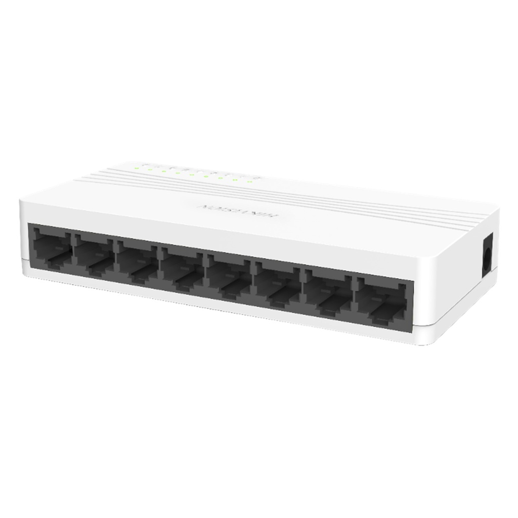 [DS-3E0108D-E(O-STD)/US] Hikvision - Switch de Escritorio de 8 Puertos a 10/100 Mbps