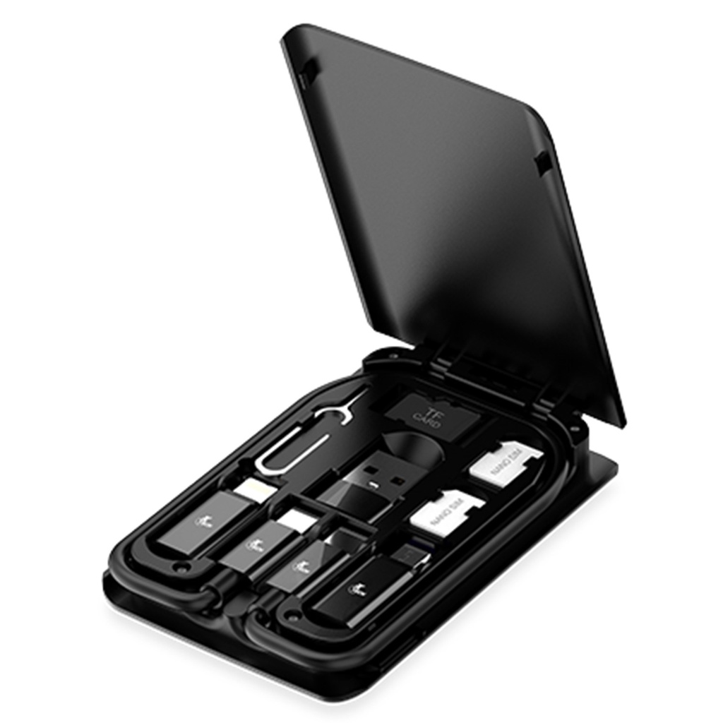 [XTC570] Xtech - Estuche Portatil Multifuncional para Almacenamiento con Cable tipo C a Tipo C