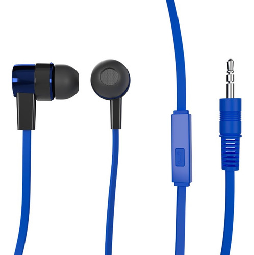 [XTG235BLUE] Xtech - Audifonos ON-THE-GO Internos con Microfono [Azul] Cable [1 Metro]