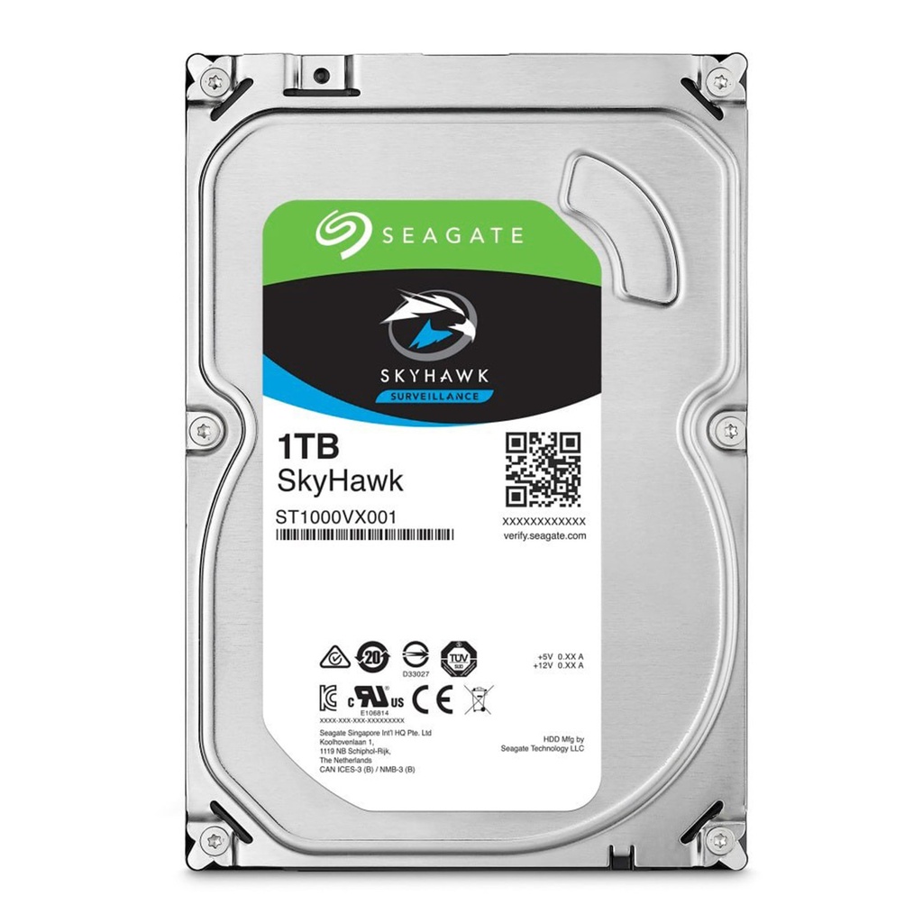 [ST1000VX001-520] Seagate - Disco Duro Skyhawk SATA III 1Tb 5900 rpm Cache 64Mb 3.5" Videovigilancia