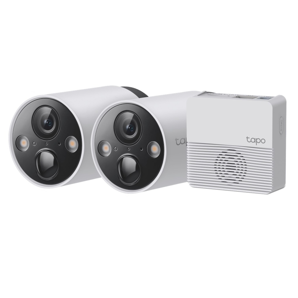 [C420S2] Tapo by TP-Link - Kit de 2 Cámaras Bullet HD [2K con Batería Recargable WiFi