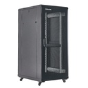 [A36832-MDM/600x800-BLACK] Onlink - Rack de Piso [32U] Cerrado 600x800x1609mm con Puerta Frontal de Malla y Doble Puerta Trasera de Malla [Negro]