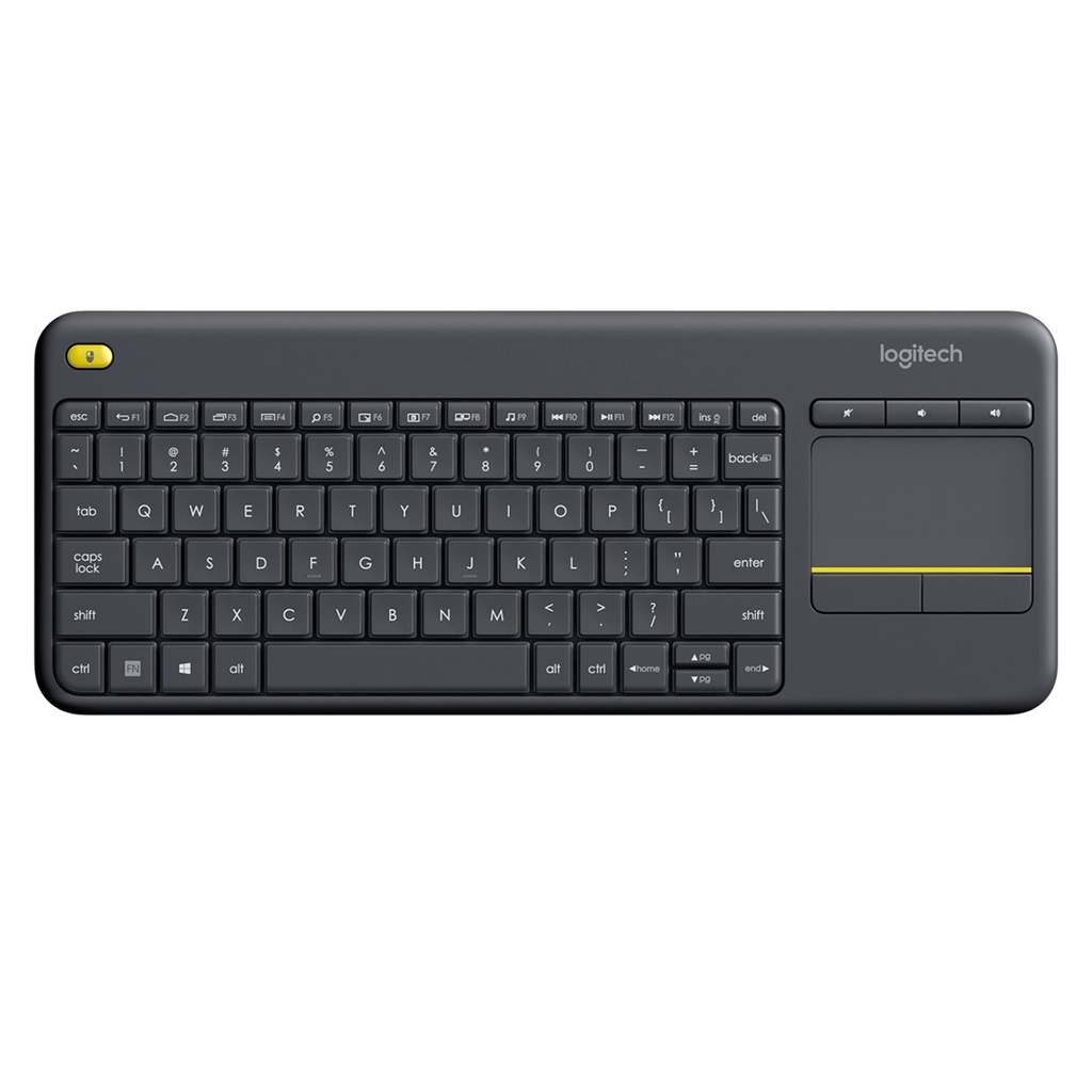 [K400-Plus-Negro] Logitech - Teclado Inalambrico con Touchpad [Español] 