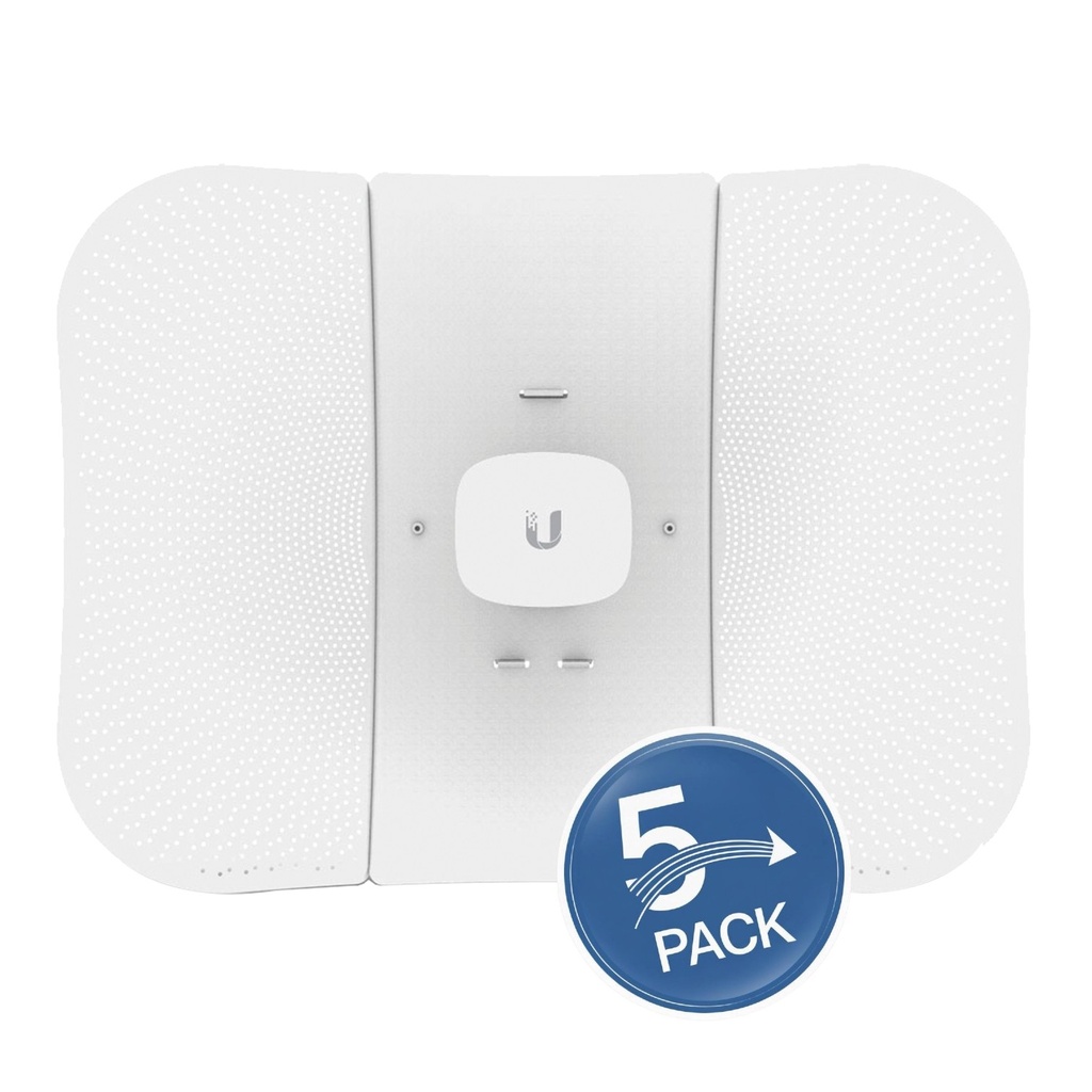 [LBE-5AC-GEN2-5] Ubiquiti -  LiteBeam 2x2 MIMO airMAX AC GEN2 CPE 450 Mbps 5 GHz 23dBi [5 Unidades]