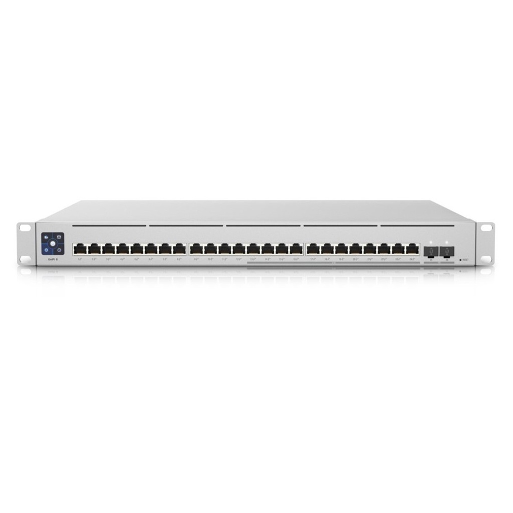 [USW-ENTERPRISE-24-POE] Ubiquiti - Switch UniFi Empresarial Capa 3 de 24 Puertos PoE 802.3af/at + 2 Puertos 1/10G SFP+ 400W