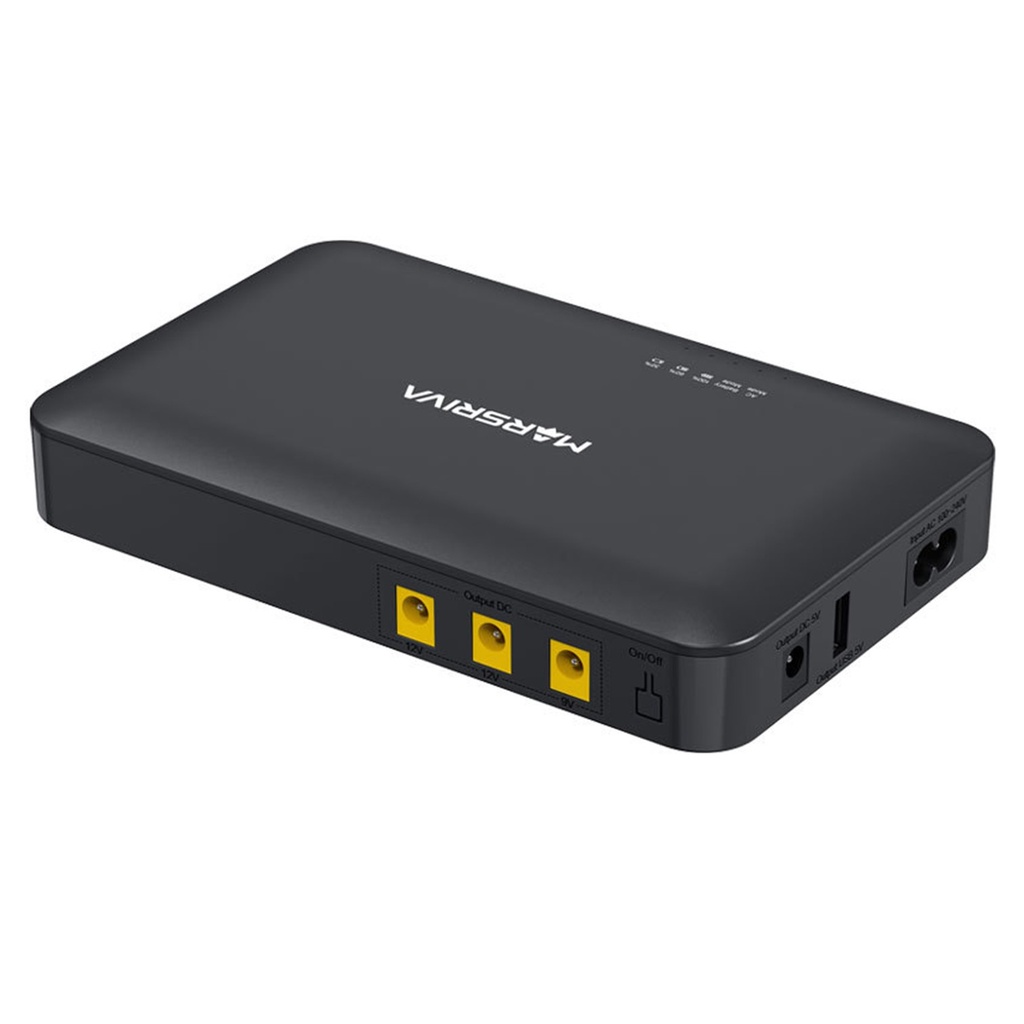 [KP1-ULTRA] Marsriva - Mini UPS 16.000Mah 30W 5 Puertos 4DC y 1USB