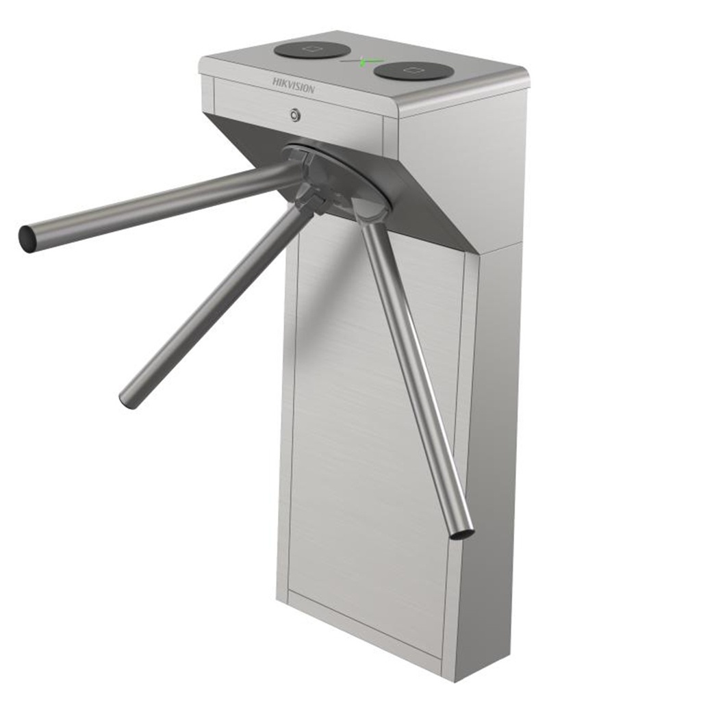 [DS-K3G200LX-R/Dm55] Hikvision - Torniquete Trípode de Acero Inoxidable con Indicadores de Entrada-Salida