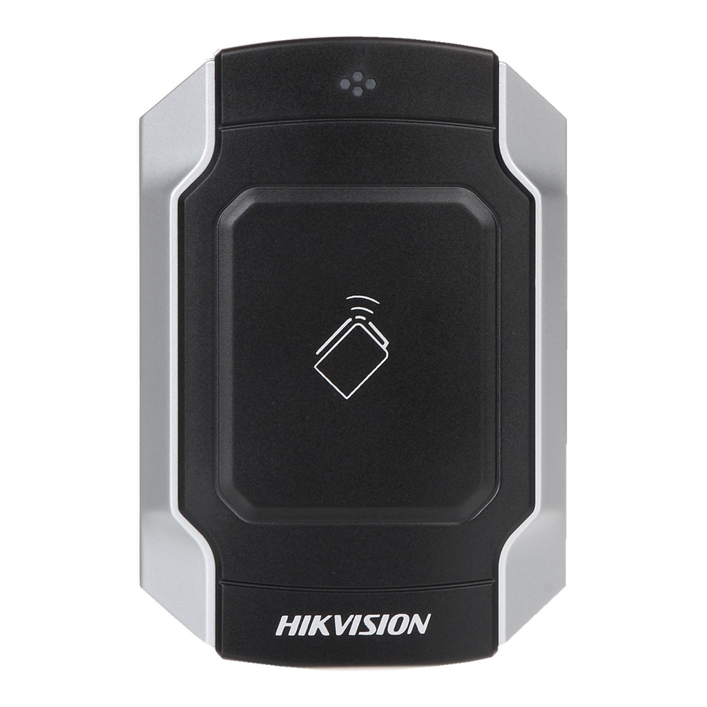 [DS-K1104M] Hikvision - Lector de Tarjetas MIFARE Wiegand W26 - W34 y RS-485 IP65 IK10 Estetico y Facil de Utilizar Indicador LED