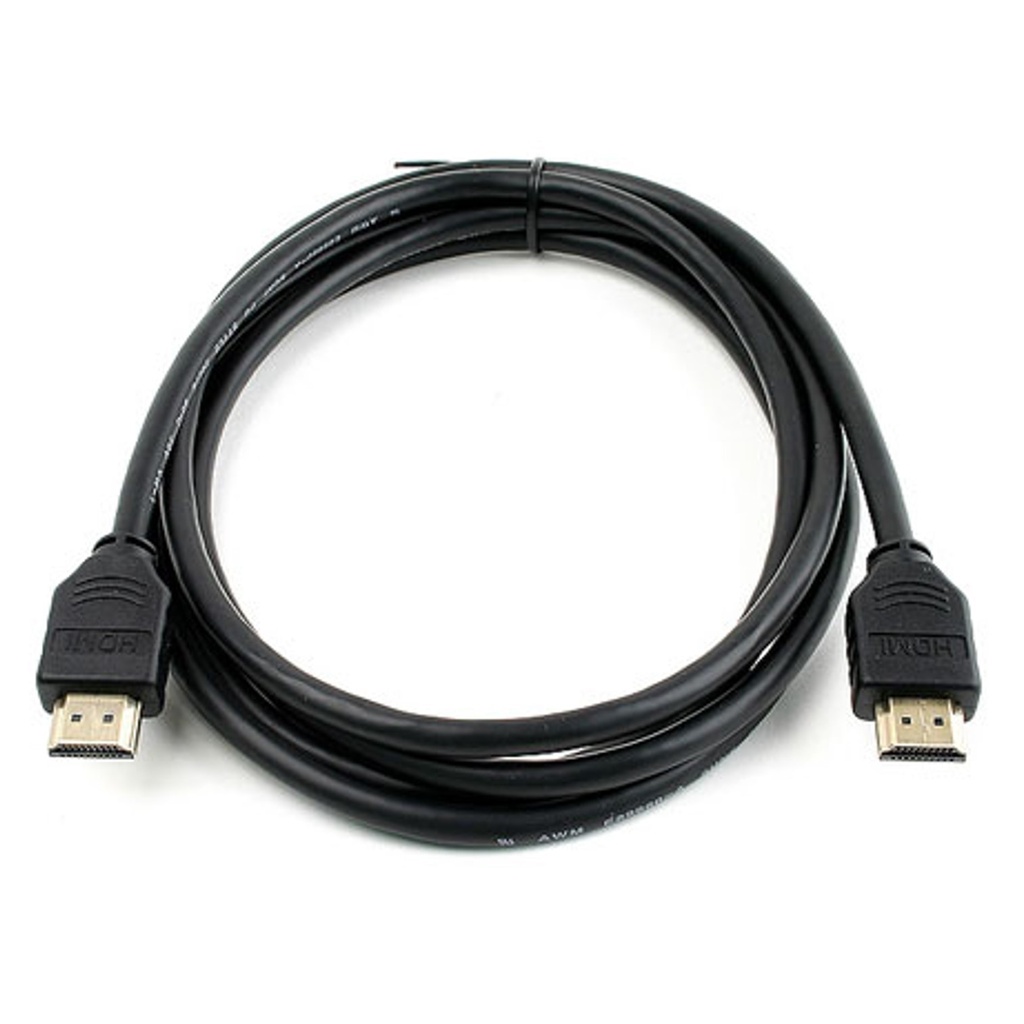 [STC-HDMI1.5M] STC - Cable HDMI Macho Doble HD Goma Negro [1.5 Metros]