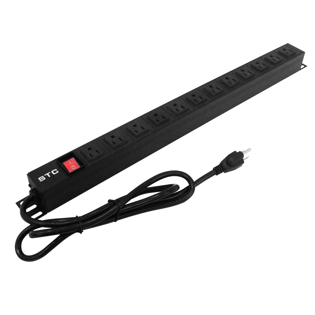 [STC-PDU12] STC - Regleta Rack PDU 12 Tomas 15Amp 120V