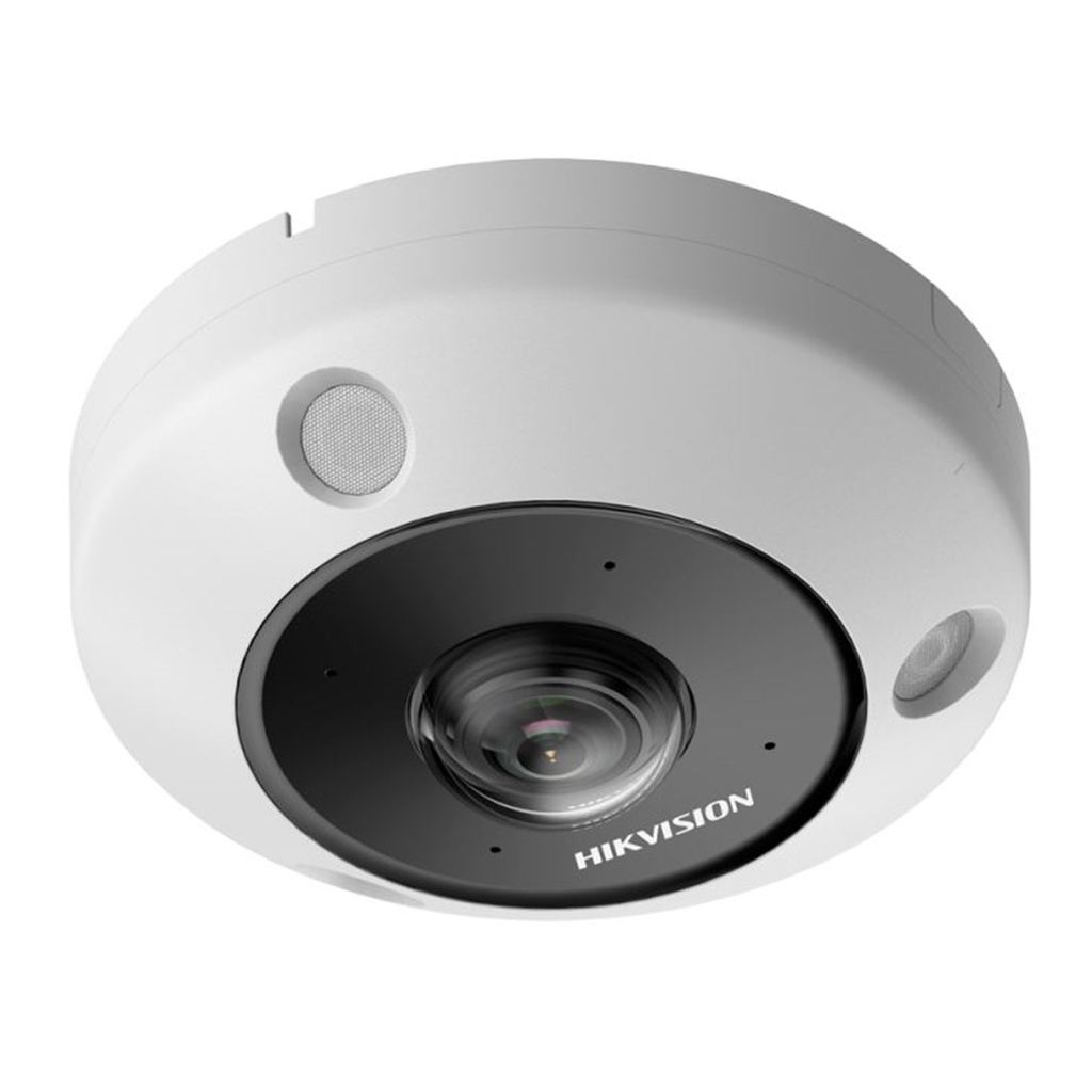 [DS-2CD6365G1-IVS] Hikvision - Cámara HD Fisheye con Audio IP [6MP] 180°/360° Dewarping Heat Map HEOP 2.0 Conteo de Personas IP67 IK10 1