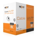 [AB356NXT32] Nexxt - Cable UTP CAT6 (Categoria 6) 100% Cobre 24AWG CM Interior (Azul) [305m/1000ft]
