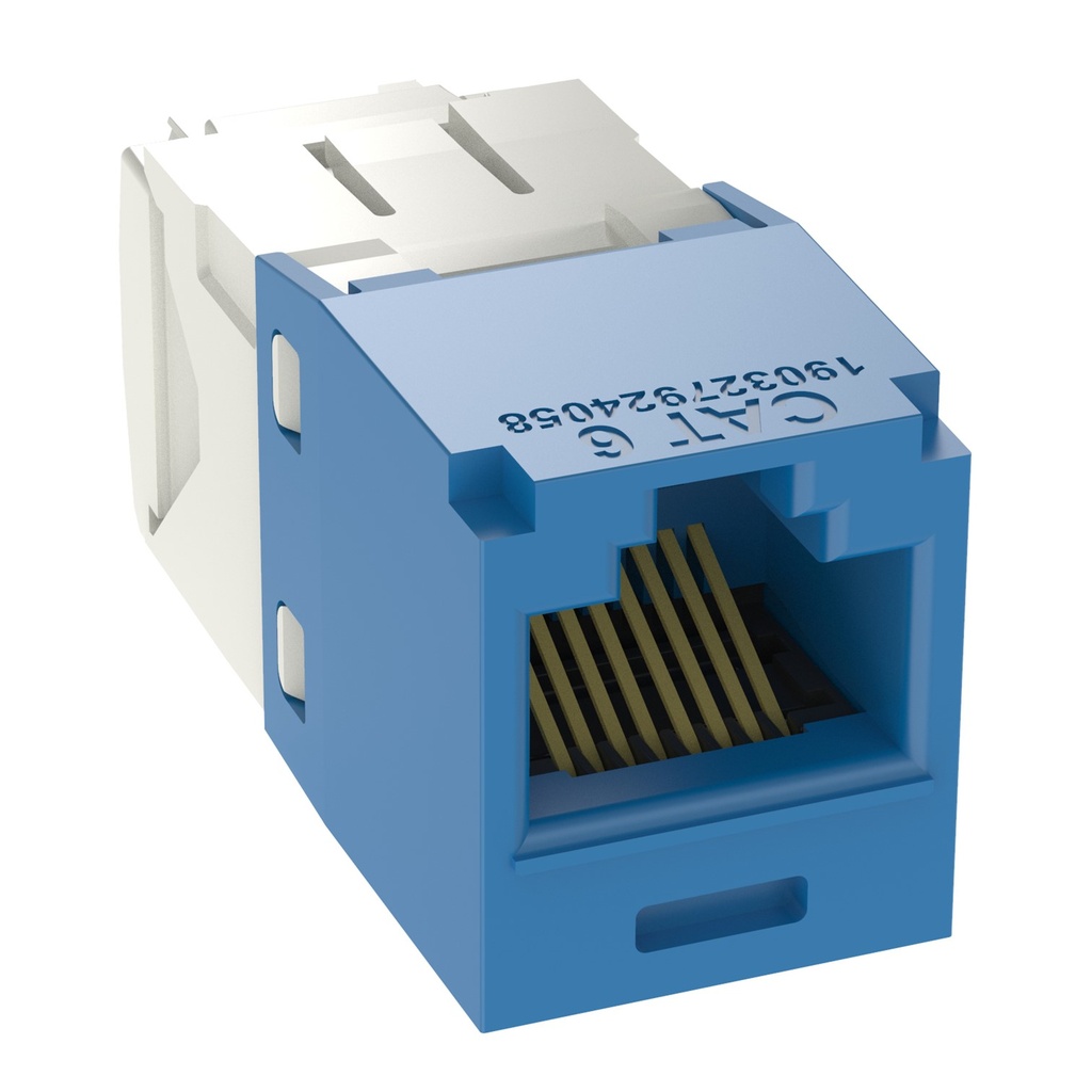 [CJ688TGBU] Panduit - Conector Jack Coupler RJ45 CAT6 (Categoria 6) (Azul) Pan-Net [Unidad]