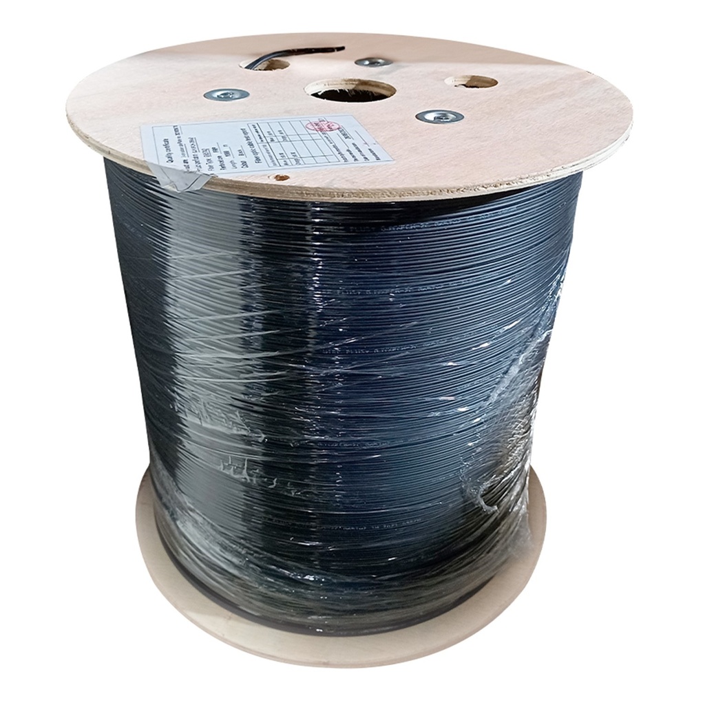 [WPF-CAB-FTTH-1C-1KM] Wireplus - Cable Drop Outdoor de Fibra Optica FTTH 1 Hilo FRP G657A2 [Bobina 1000 Metros]