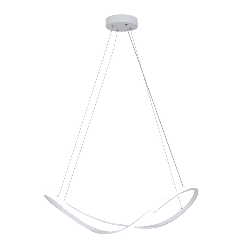 [S-01C1-B] Lucerna - Lampara Colgante Decorativa Olux 45W Blanca [L705mmxW300xH210mm] C/Switch 3 tonos 3K-4K-6K 