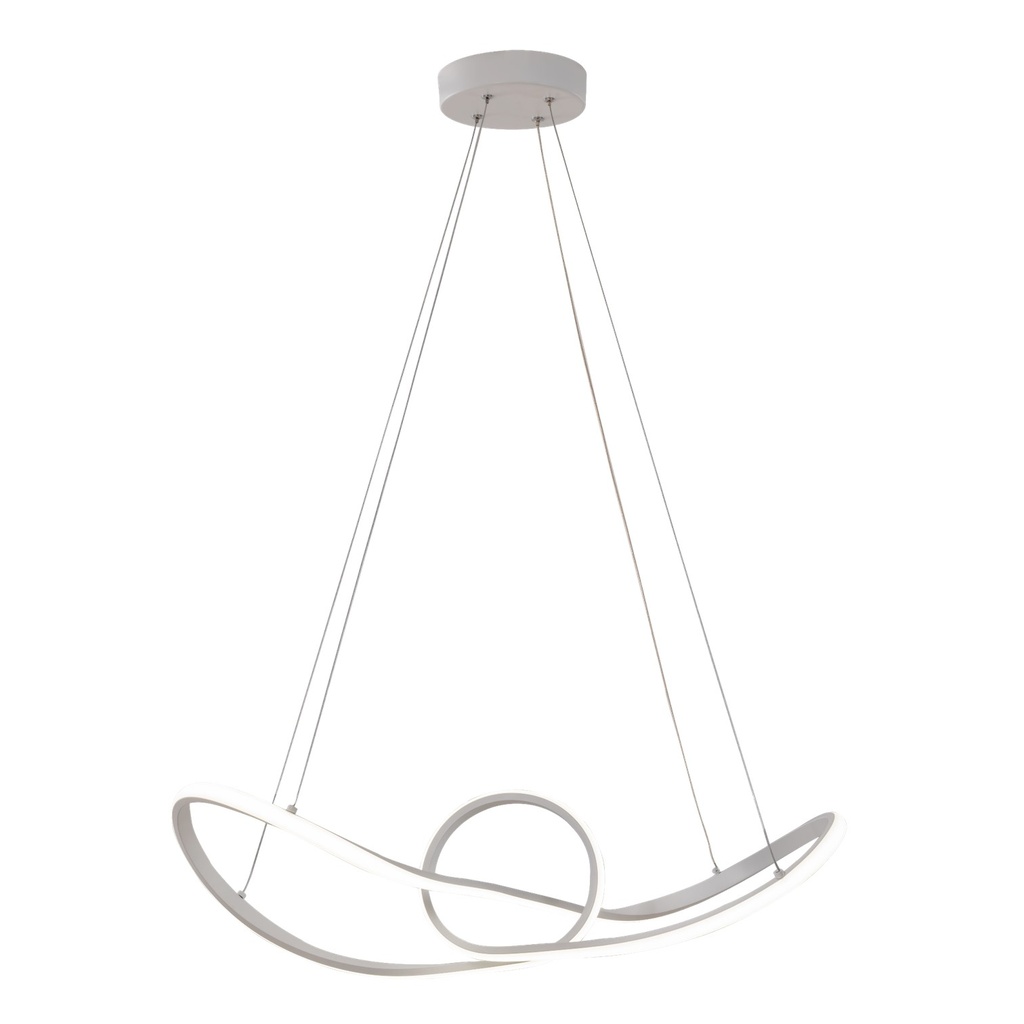 [S-01C2-B] Lucerna - Lampara Colgante Decorativa Crepúsculo 42W Blanca [L705mmxW300xH210mm] C/Switch 3 tonos 3K-4K-6K 