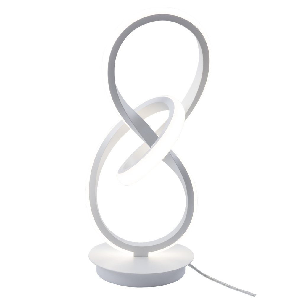 [S-01M1-B] Lucerna - Lampara de Mesa Decorativa Infinix 14W Blanca [130mmx300mm] C/Switch 3 tonos 3K-4K-6K 