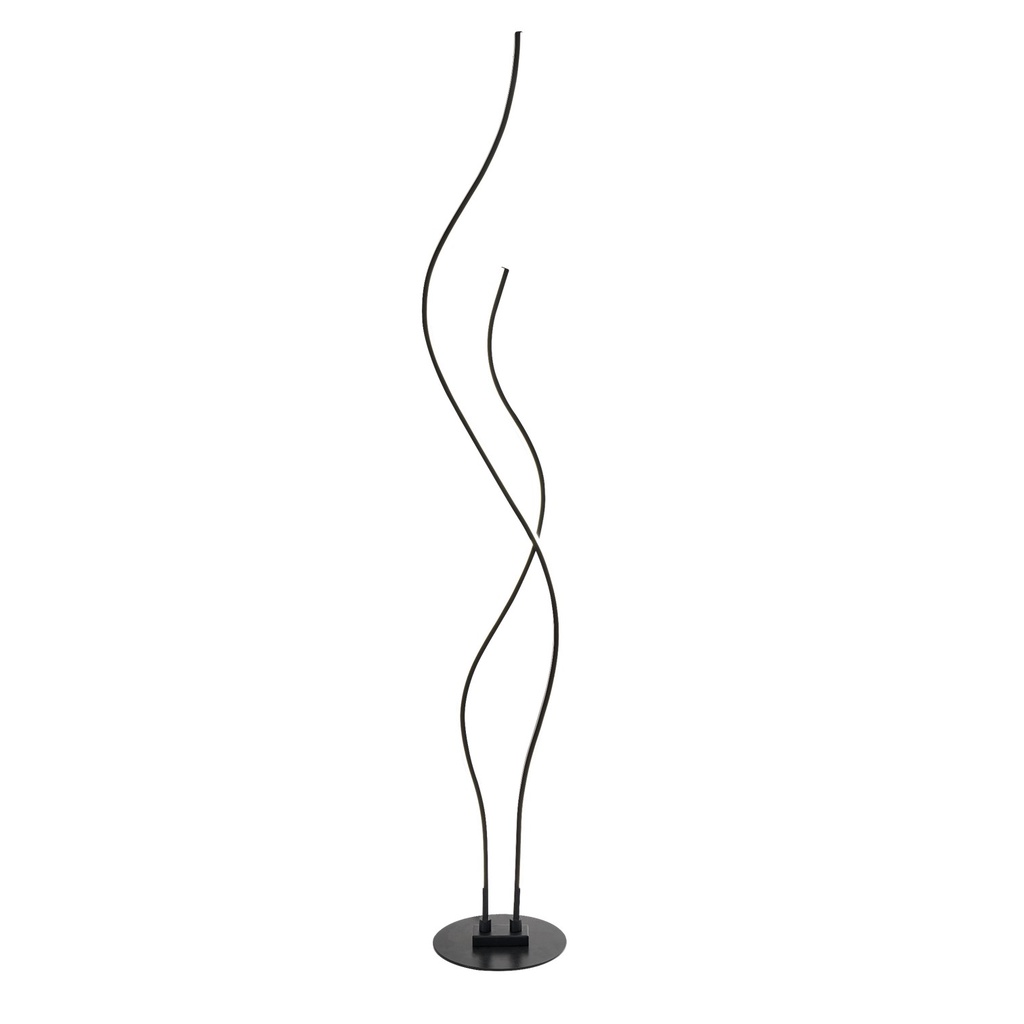 [S-02P1-N] Lucerna - Lampara de Piso Decorativa Pacific 42W Negra [240mmx1450mm] C/Switch 3 tonos 3K-4K-6K 