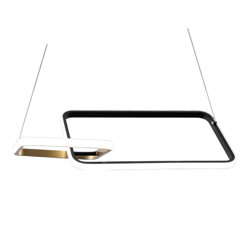 [S-03C1-NO] Lucerna - Lampara de Colgante Decorativa Noova 36W NEGRA/ORO [560X220x1000mm] C/Switch 3 tonos 3K-4K-6K 