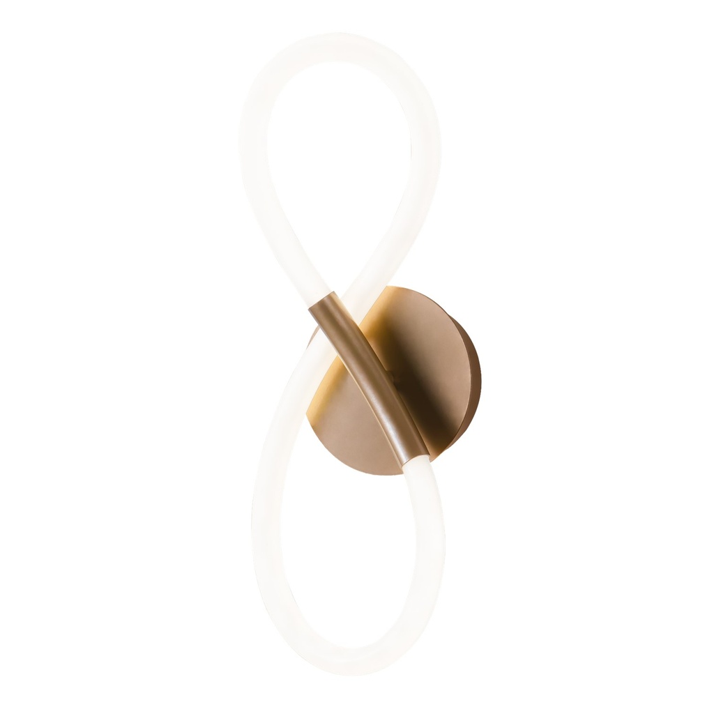 [S-04A1-O] Lucerna - Lampara de Pared Decorativa Loop 14W ORO [380x164x60mm] C/Switch 3 tonos 3K-4K-6K