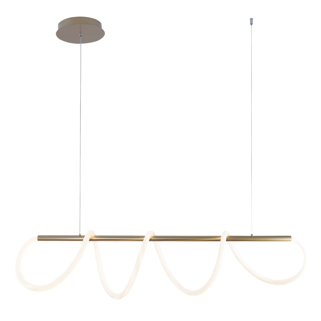 [S-04C1-O] Lucerna - Lampara de Colgante Decorativa Wave 45W ORO [1000x1200mm] C/Control Dimerizable 3K-4K-6K