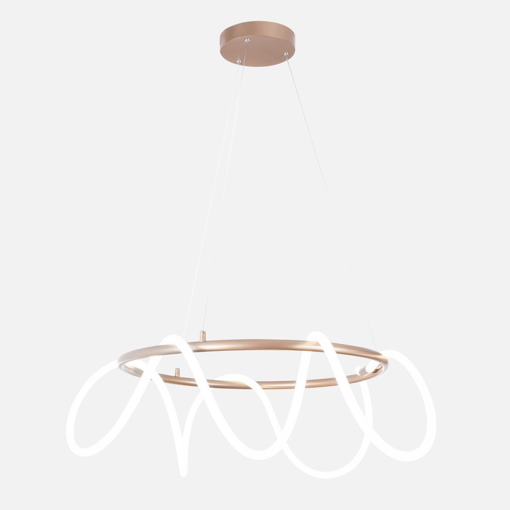 [S-04C2-O] Lucerna - Lampara de Colgante Decorativa Alhambra 54W ORO [600x1200mm] C/Control Dimerizable 3K-4K-6K