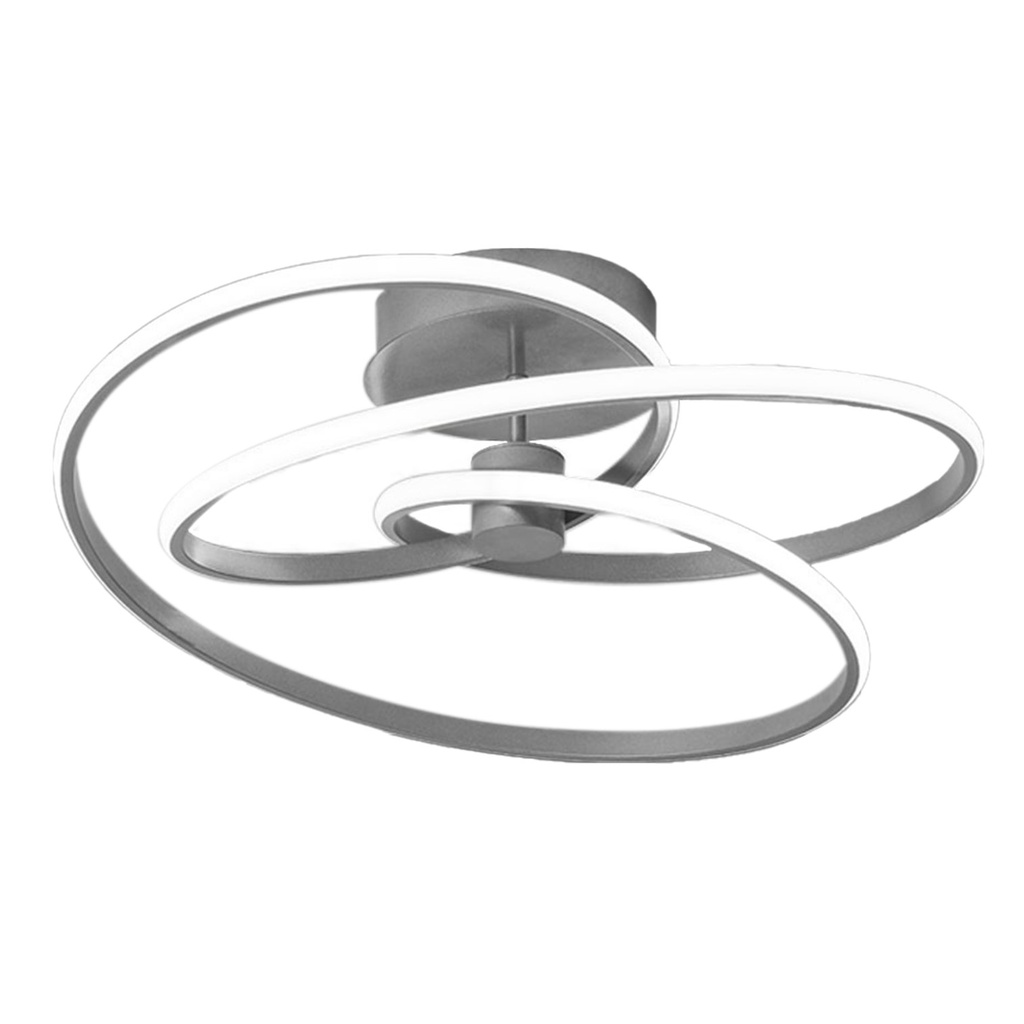 [S-05T1-P] Lucerna - Lampara de Techo Decorativa Atom 40W Plateada [520x480x1200mm] C/Control Dimerizable 3K-4K-6K