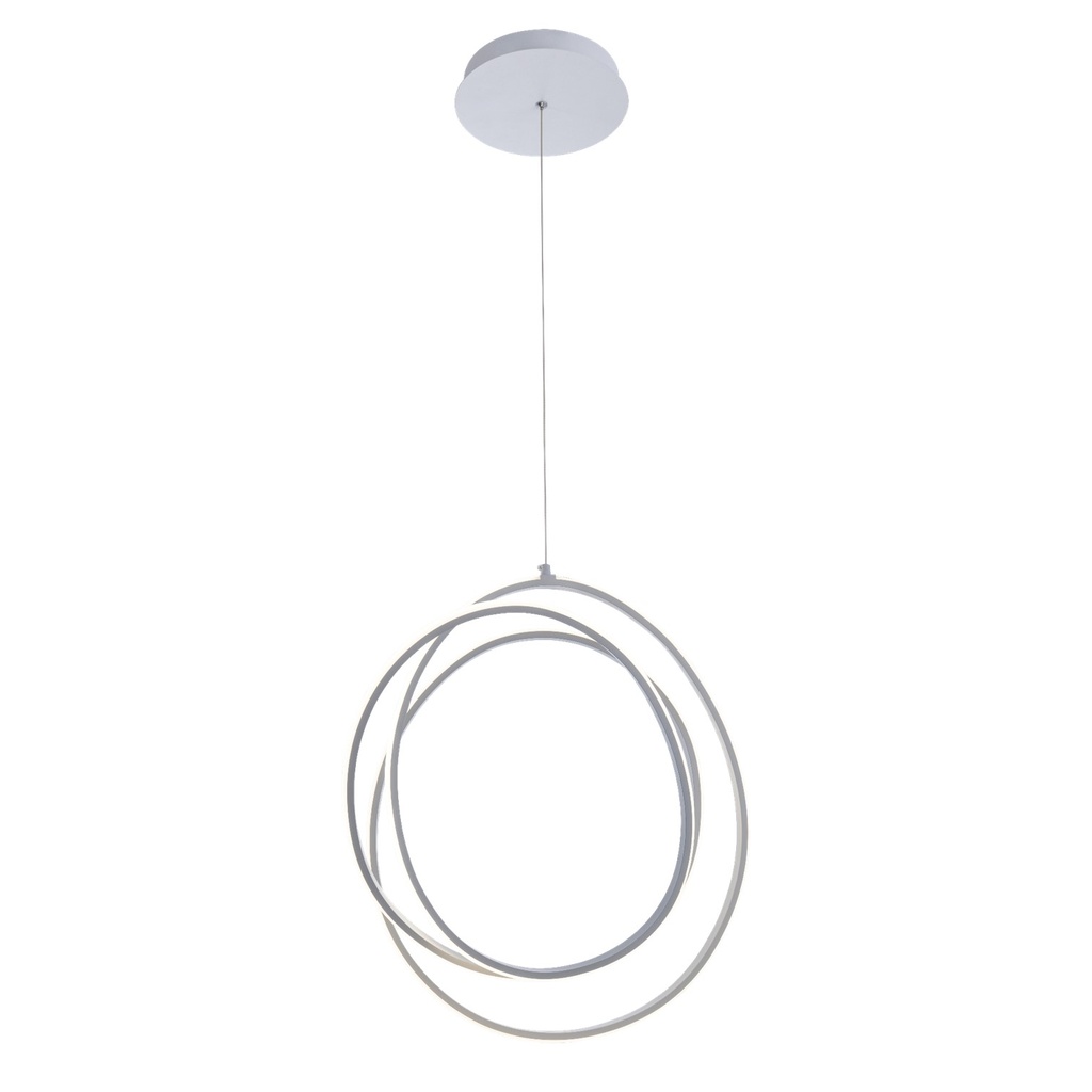 [S-07C1-B] Lucerna - Lampara de Colgante Decorativa Urano 48W Blanca [450x1200mm] C/Switch 3 tonos 3K-4K-6K