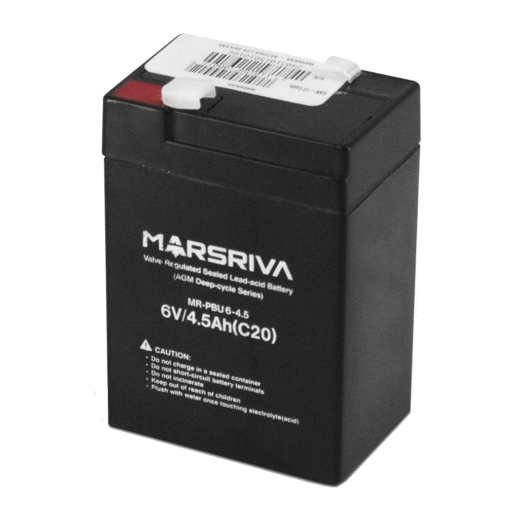 [MR-PBU6-4.5] Marsriva - Bateria Sellada 6V 4.5Ah