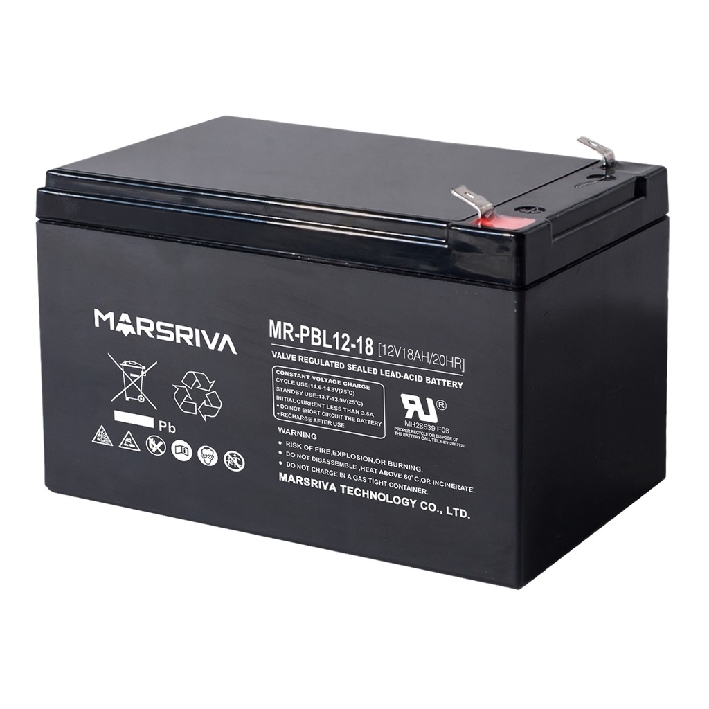 [MR-PBU12-18] Marsriva - Bateria Sellada 12V 18Ah    
