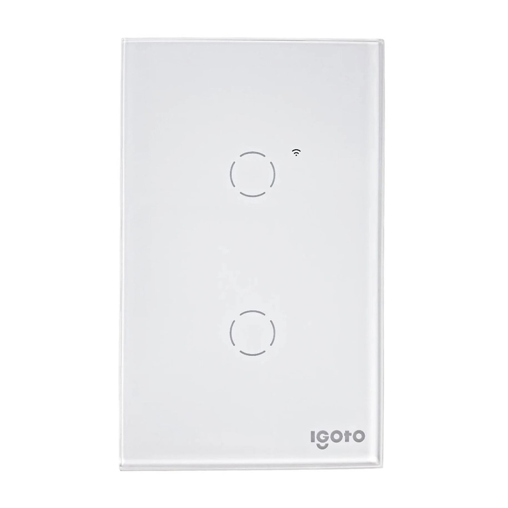 [ITWF-514] Igoto - Interruptor WIFI Doble [Blanco]