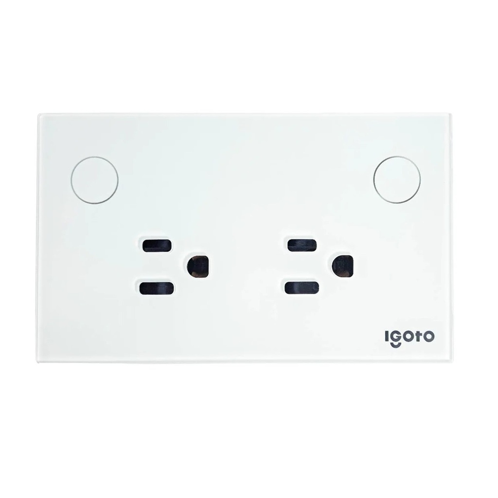 [ITWF-105/2] Igoto - Tomacorriente WIFI Doble [Blanco]