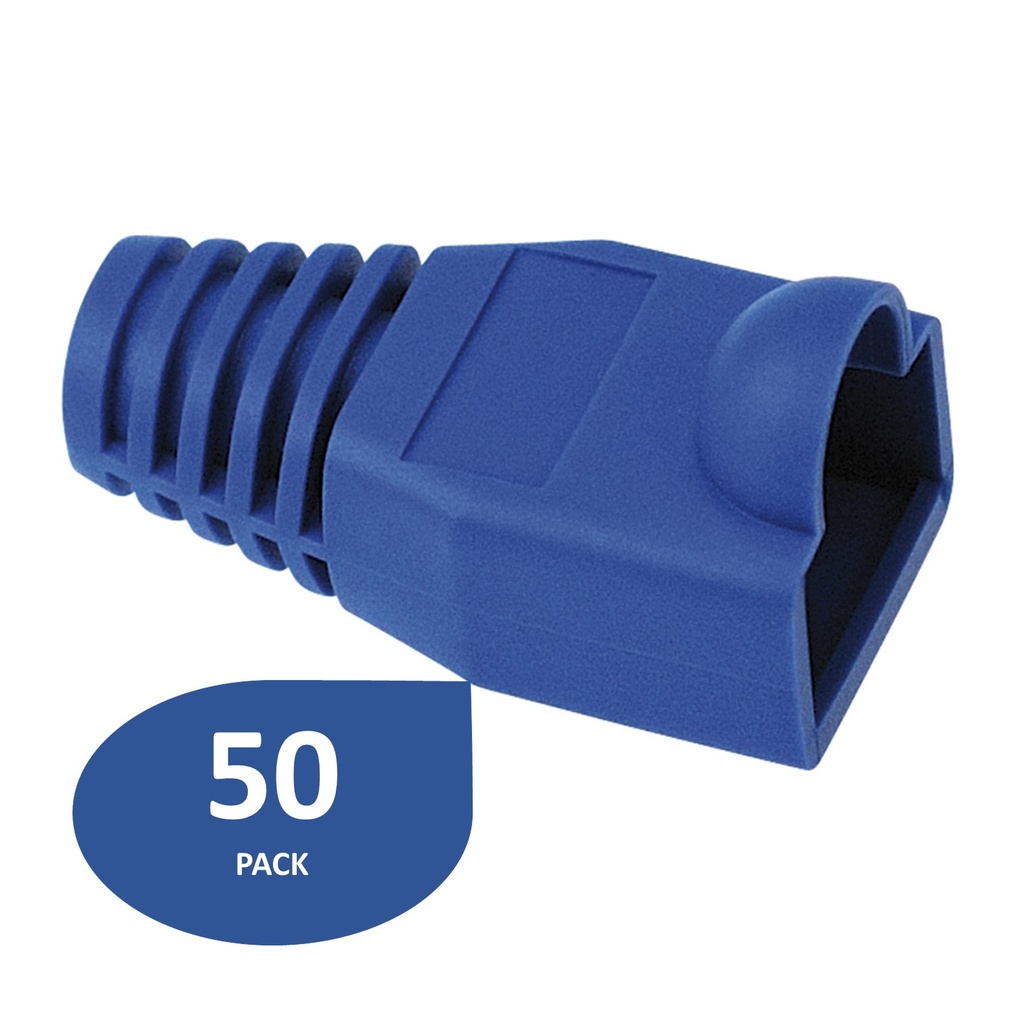 [ATB-BOTARJ45A] Beconnect - Botas Protectoras RJ45 Color Azul [50 Unidades]