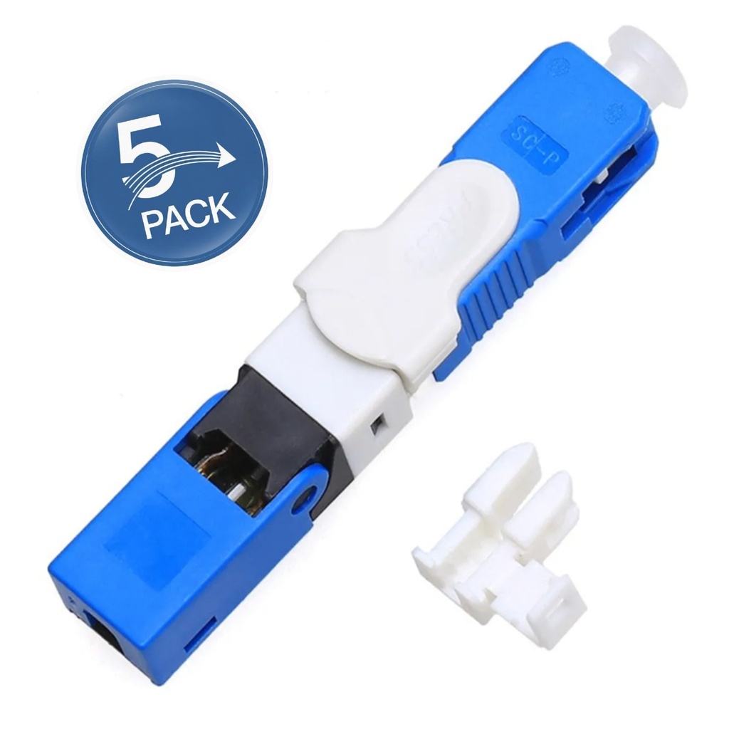 [ATB-FASTCATC] Beconnect - Conector Rapido de Fibra Optica FTTH UPC Azul [ESC250D] [5 unidades]