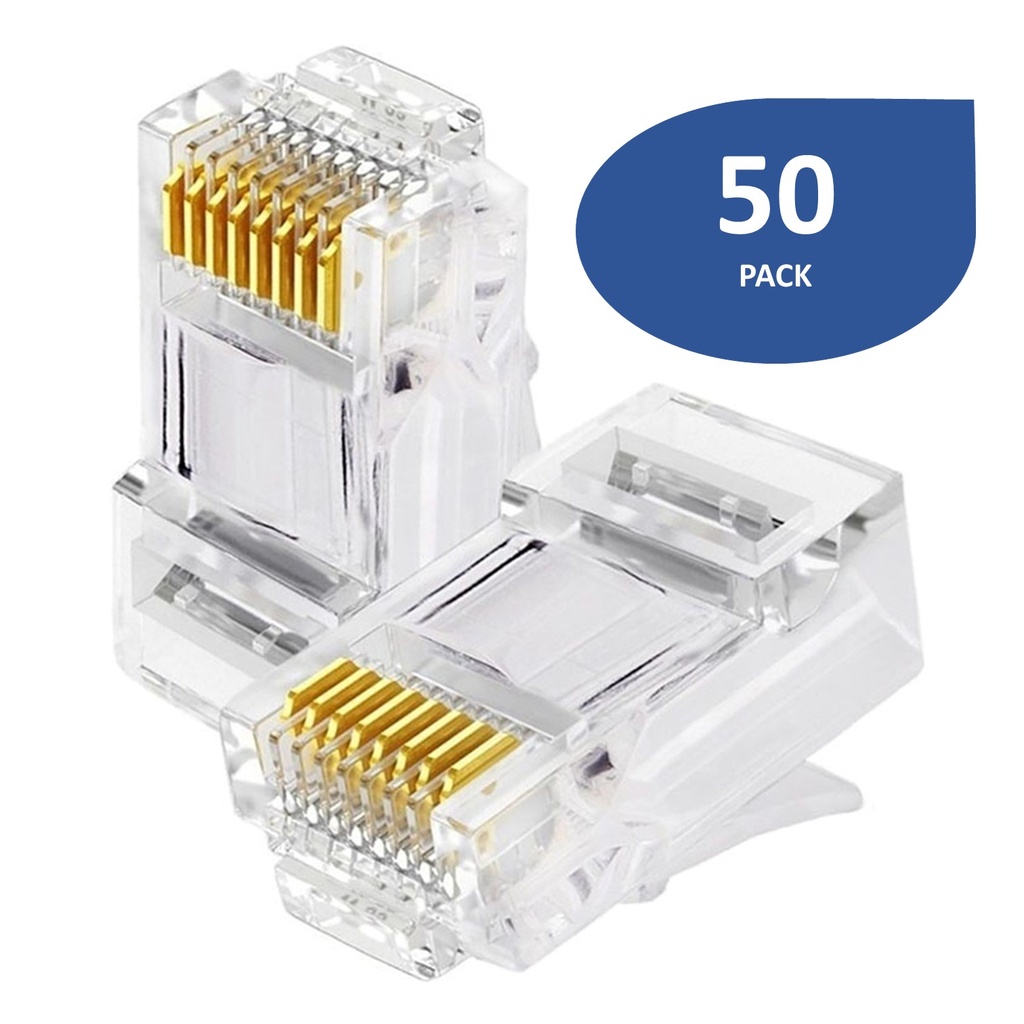 [ATO-CRJ45C5] Beconnect - Conector RJ45 Categoria 5E [50 Unidades]