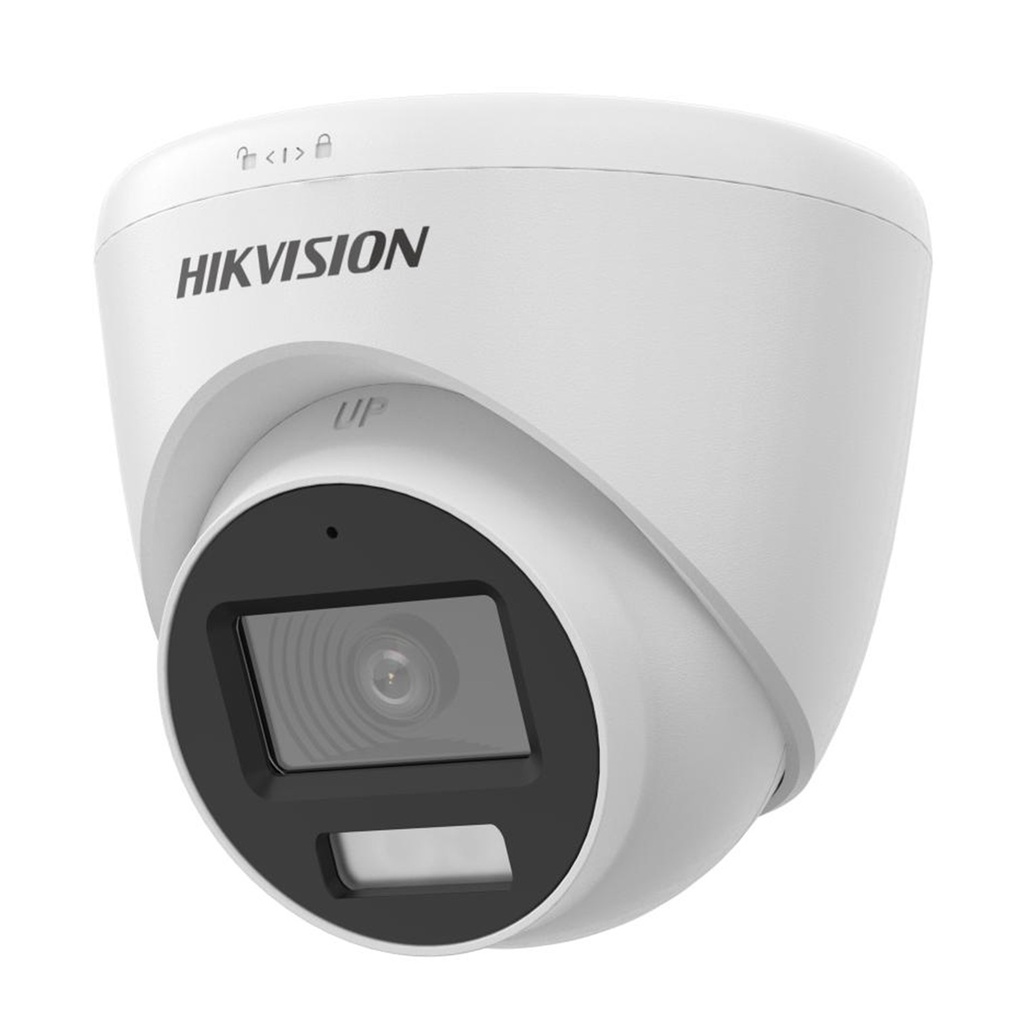 [DS-2CE78K0T-LFS(2.8mm)] Hikvision - Cámara HD Torreta/Domo 3K Smart Hybrid Light con Audio Lente 2.8mm [Metal/Plástico]