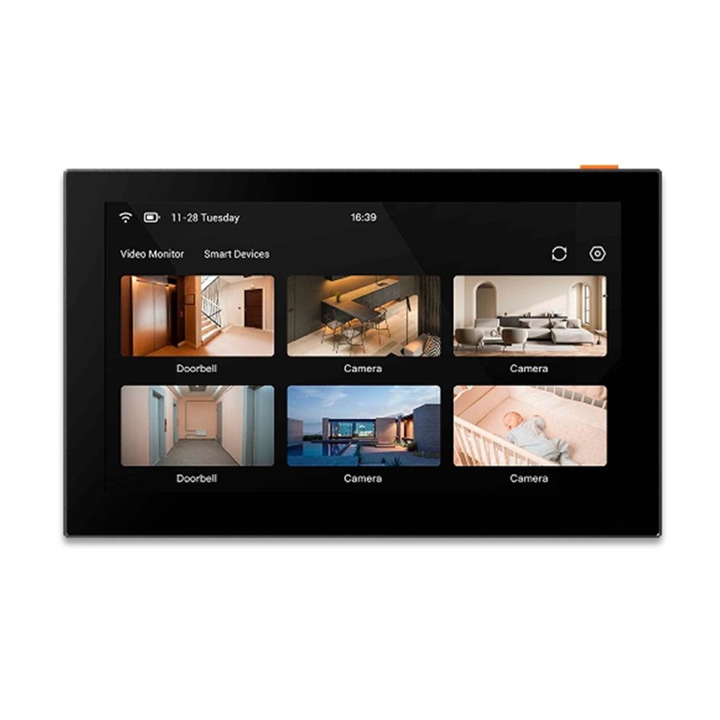 [CS-SD7-R100-1WTC] Ezviz - Monitor Inteligente con Pantalla Táctil IPS Panel de 6.97" Resolución de 1024x600 Batería de litio de 4,600 mAh