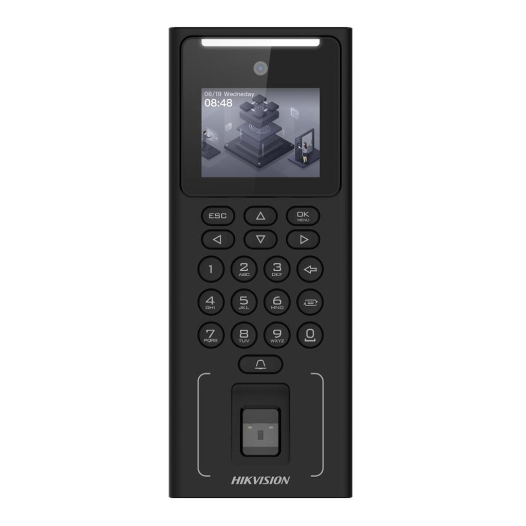 [DS-K1T321EFWX] Hikvision - Terminal Min Moe Wifi Facial Tarjeta Mifare Control de Acceso o Asistencia/ 500 Rostros y Lector de Tarjetas PROX EM