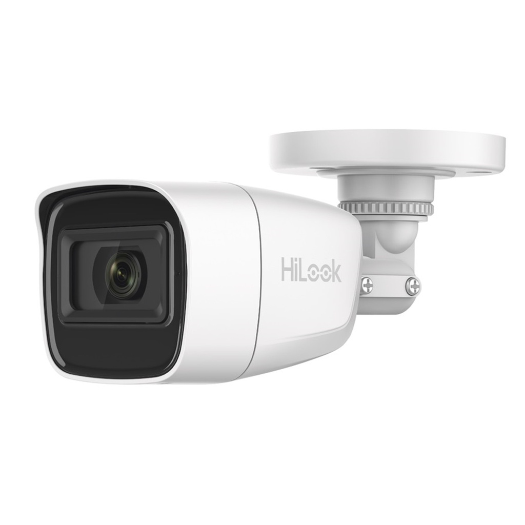 [THC-B120-MS(2.8mm)] HiLook - Cámara HD Bullet con Audio HiLook 1080P [2MP] Lente 2.8mm [Metalico]