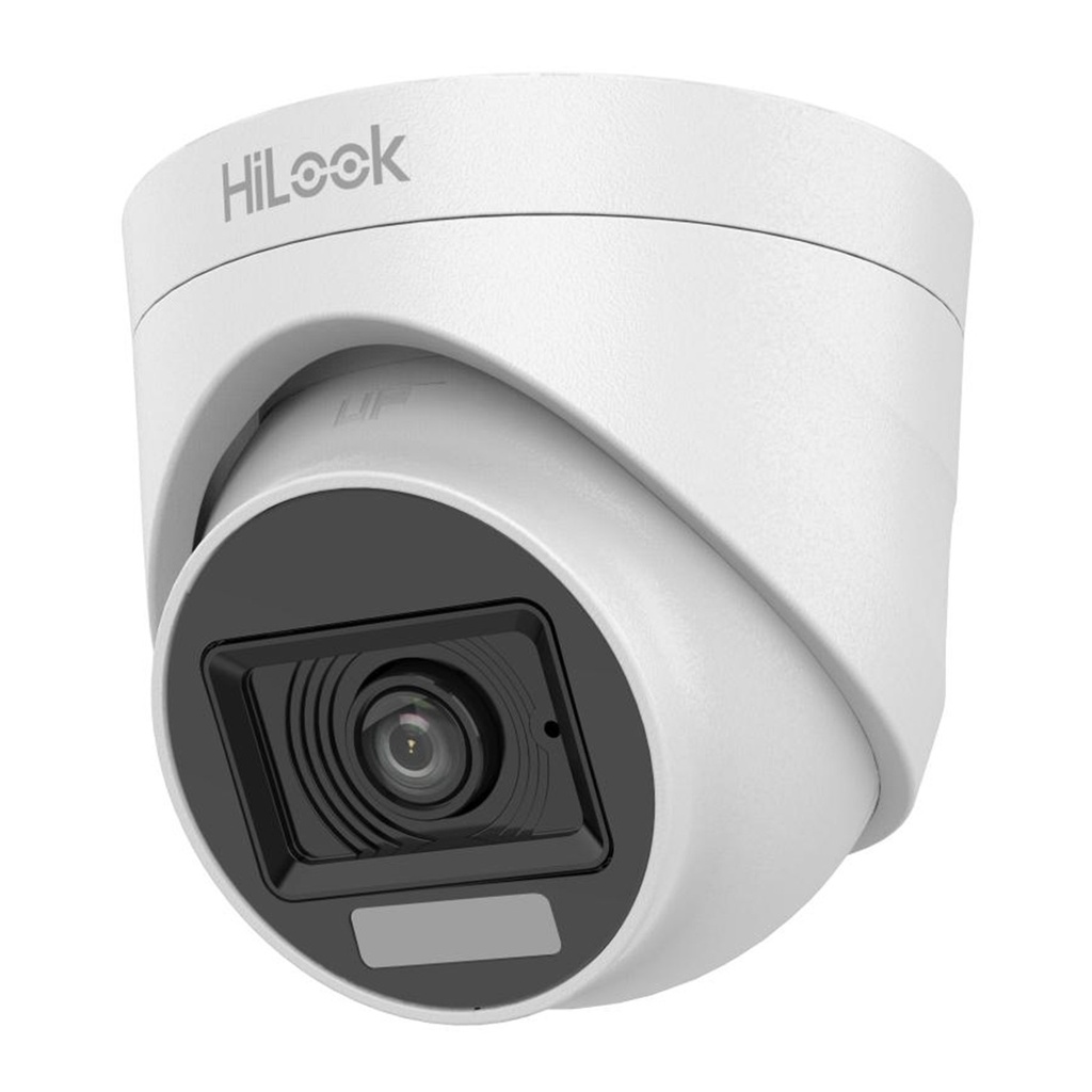 [THC-T127-LPS(2.8mm)] HiLook - Cámara HD Domo con Audio Dual Ligth 1080P [2MP] Lente 2.8mm [Plástico]