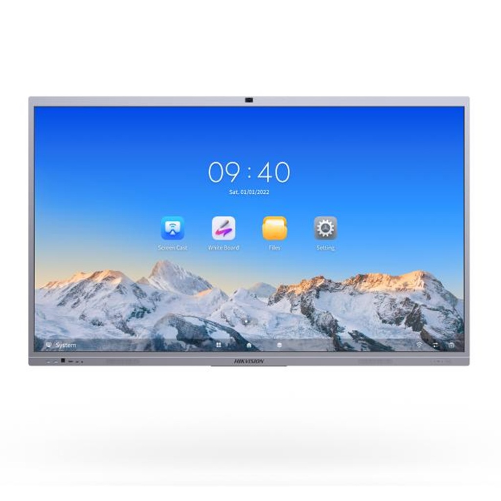 [DS-D5C65RB/B(EDLA)] Hikvision - Pantalla Interactiva Tactil Ultra HD 4K 3840 × 2160 de 65" con Cámara y Microfono [Incluye Base de Pared]