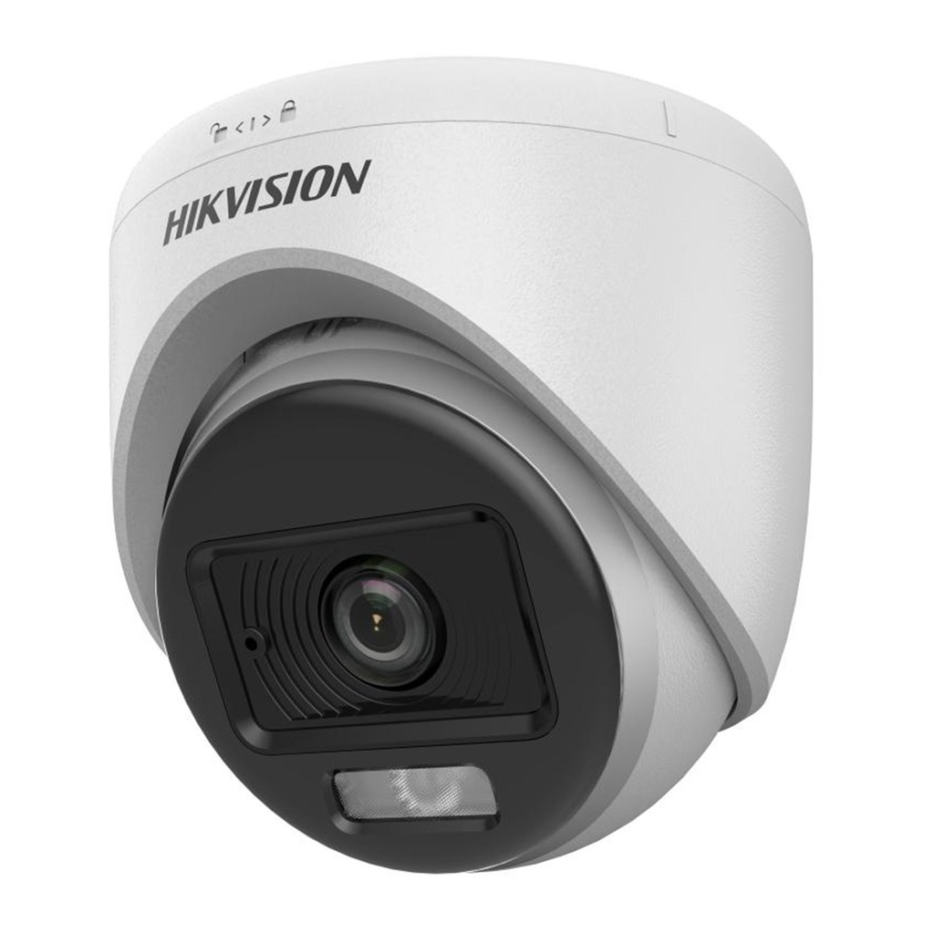 [DS-2CE70DF0T-LPFS(2.8mm)] Hikvision - Cámara HD Domo ColorVU Dual Ligth con Audio 1080P [2MP] Lente 2.8mm [Plástico]