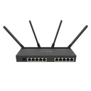 [RB4011iGS+5HacQ2HnD-IN] Mikrotik - Router con Wi-Fi 4x4 MU-MIMO hasta 2 watts de Potencia Antenas de 3 dBi 10 Puertos Gigabit 1 Puerto SFP+