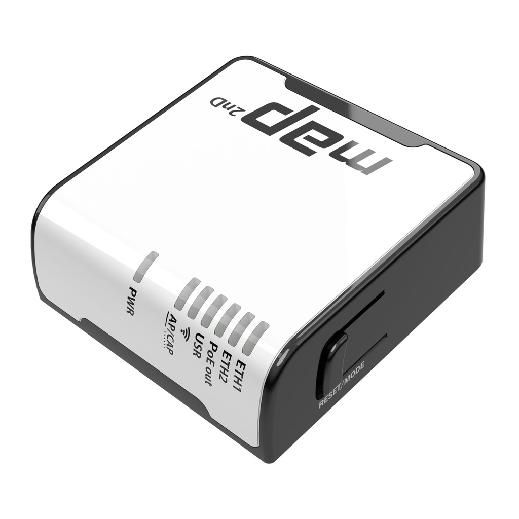 [RBmAP2nD] Mikrotik - (mAP) 2 Puertos Fast Ethernet 1 Puerto MicroUSB WiFi 2.4 GHz 802.11 b/g/n