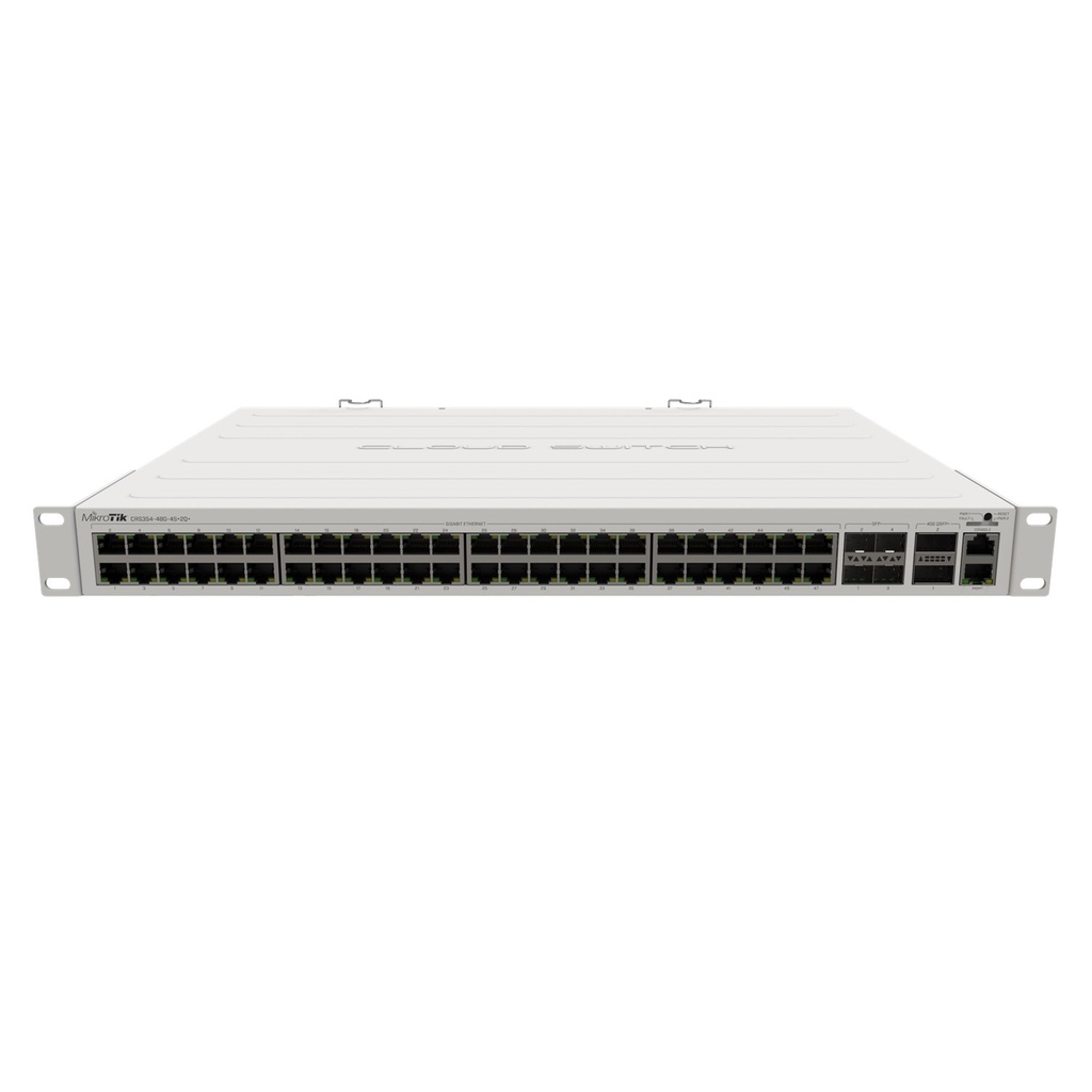 [CRS354-48G-4S+2Q+RM] Mikrotik - Cloud Router Switch 48 Puertos Gigabit Ethernet 4 Puertos SFP+ 10G 2 Puertos QSFP+ 40G Montaje en Rack