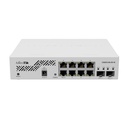 [CSS610-8G-2S+IN] Mikrotik - Switch Smart con SwitchOS 8 Puertos Gigabit 2 Puertos SFP+ 10G Desktop/Rack