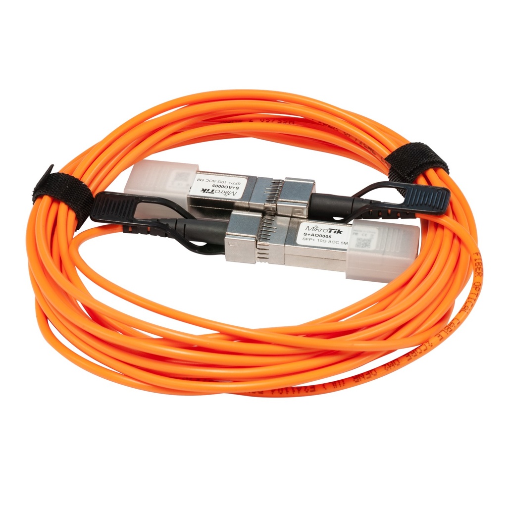[S+AO0005] Mikrotik - Cable de Conexión Directa SFP+ Active Optics 5 mts