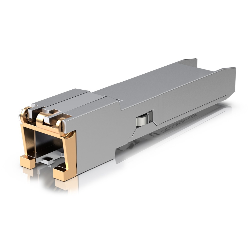 [UACC-CM-RJ45-MG] Ubiquiti - Módulo transceptor de cobre 10Gbps SFP+ 10GBASE-T 30m CAT6a/CAT7 RJ45