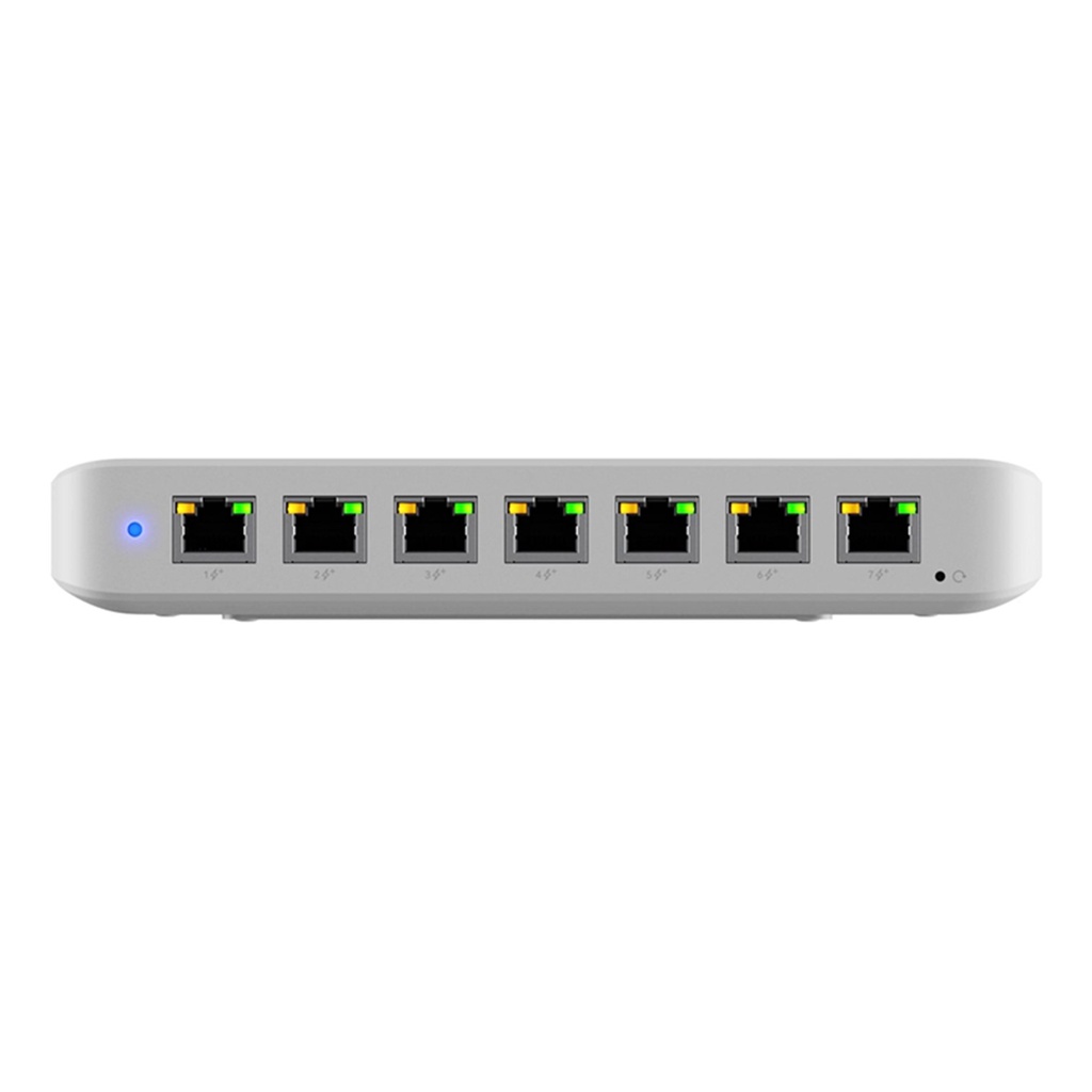 [USW-Ultra-210W] Ubiquiti - Switch PoE compacto capa 2, 8 Puertos GbE (7 con salida PoE+ y 1 con entrada PoE++)