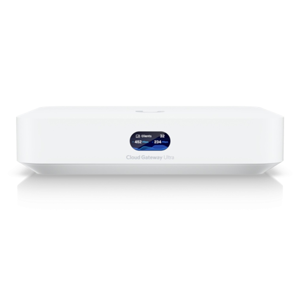 [UCG-Ultra] Ubiquiti - UniFi Cloud Gateway Router MultiWAN para Balanceo Failover Integra UniFi Network para Administrar hasta 30 Dispositivos UniFi (1) puerto WAN 1/2.5 GbE y (4) puertos LAN GbE